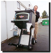 stair climbing wood stove lift