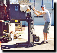 lift stoves with the escalera stair climbing forklift